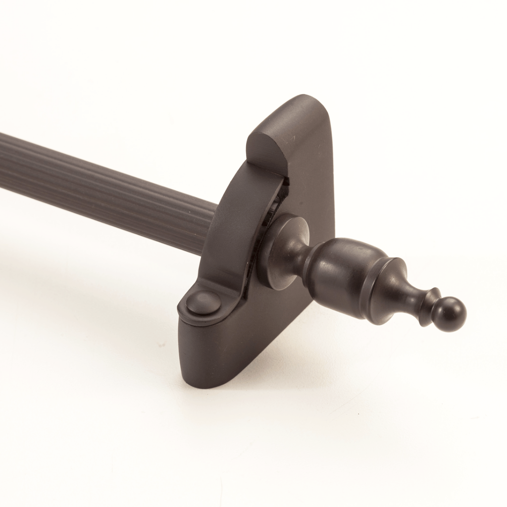 Heritage® Fluted Stair Rod Collection with Crown Finials