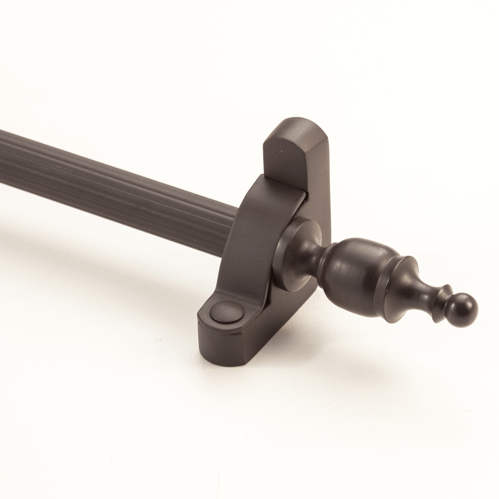 Heritage® Fluted Stair Rod Collection with Crown Finials