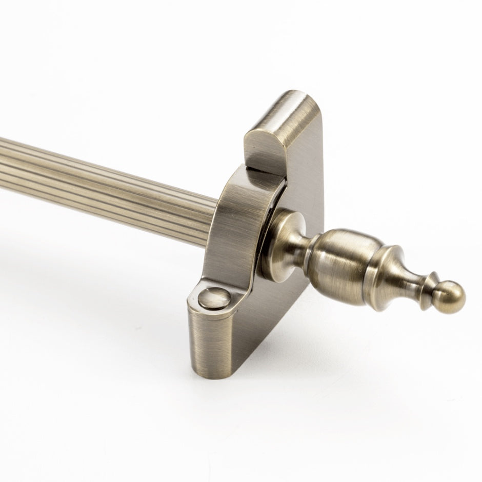 Heritage® Fluted Stair Rod Collection with Crown Finials