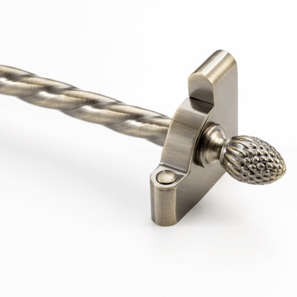 Heritage® Roped Stair Rod Collection with Pineapple Finials