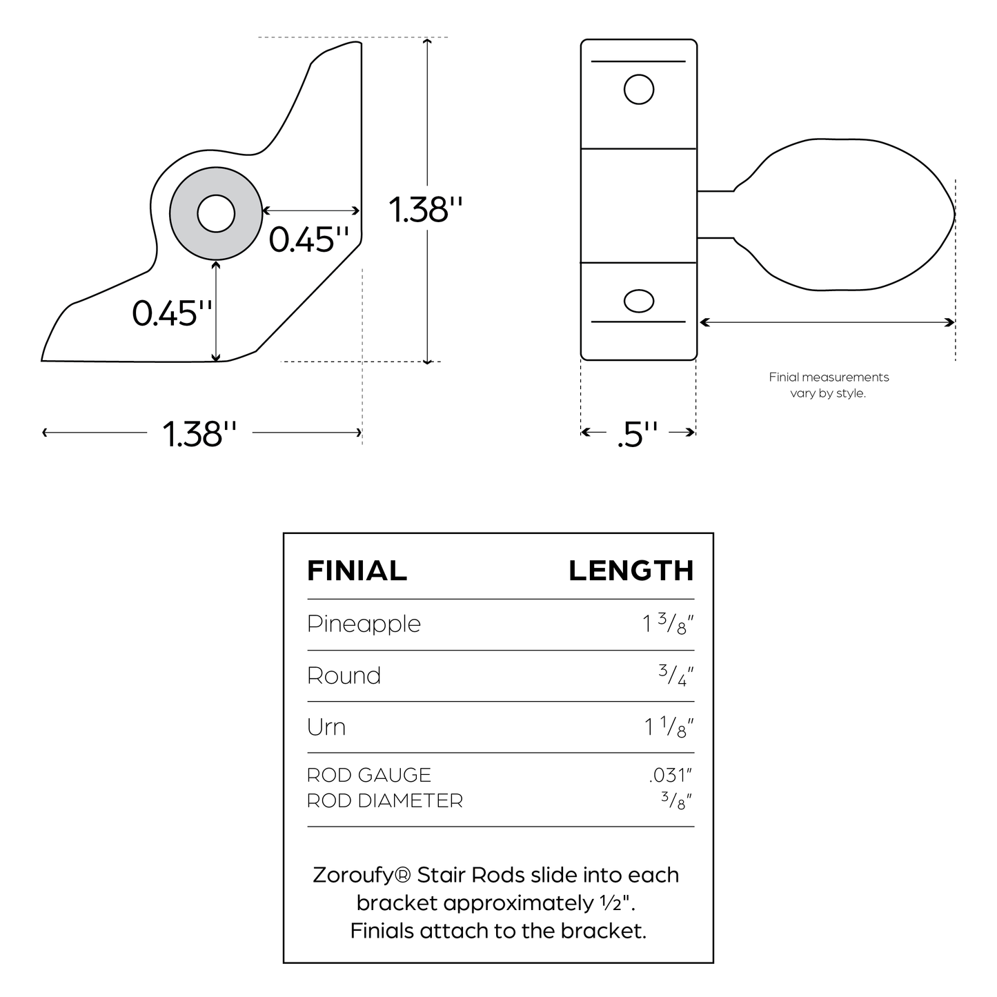 Inspiration® Stair Rod Collection