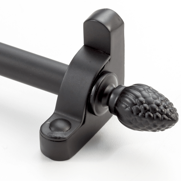 Zoroufy 15574 72 inch Regency Tubular Base Set with Pineapple Finials in Oil-Rubbed Bronze